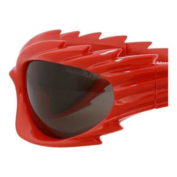 Balenciaga Unisex Shield/Wrap Red Red Grey Fashion Designer Eyewear - Picture 4 of 4